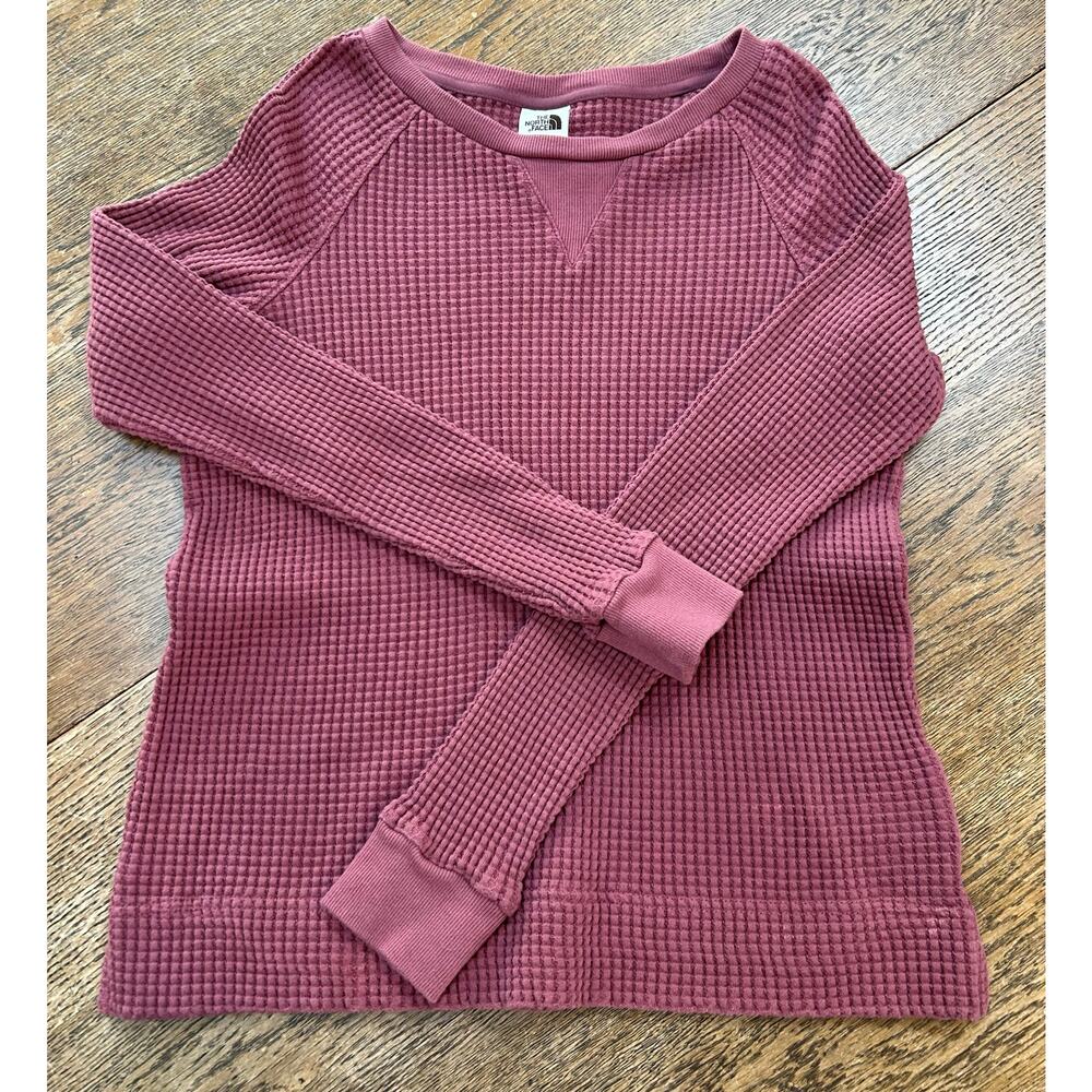 The North Face Chabot Waffle Knit Thermal L/S in Mesa Rose Sz M Winter layers